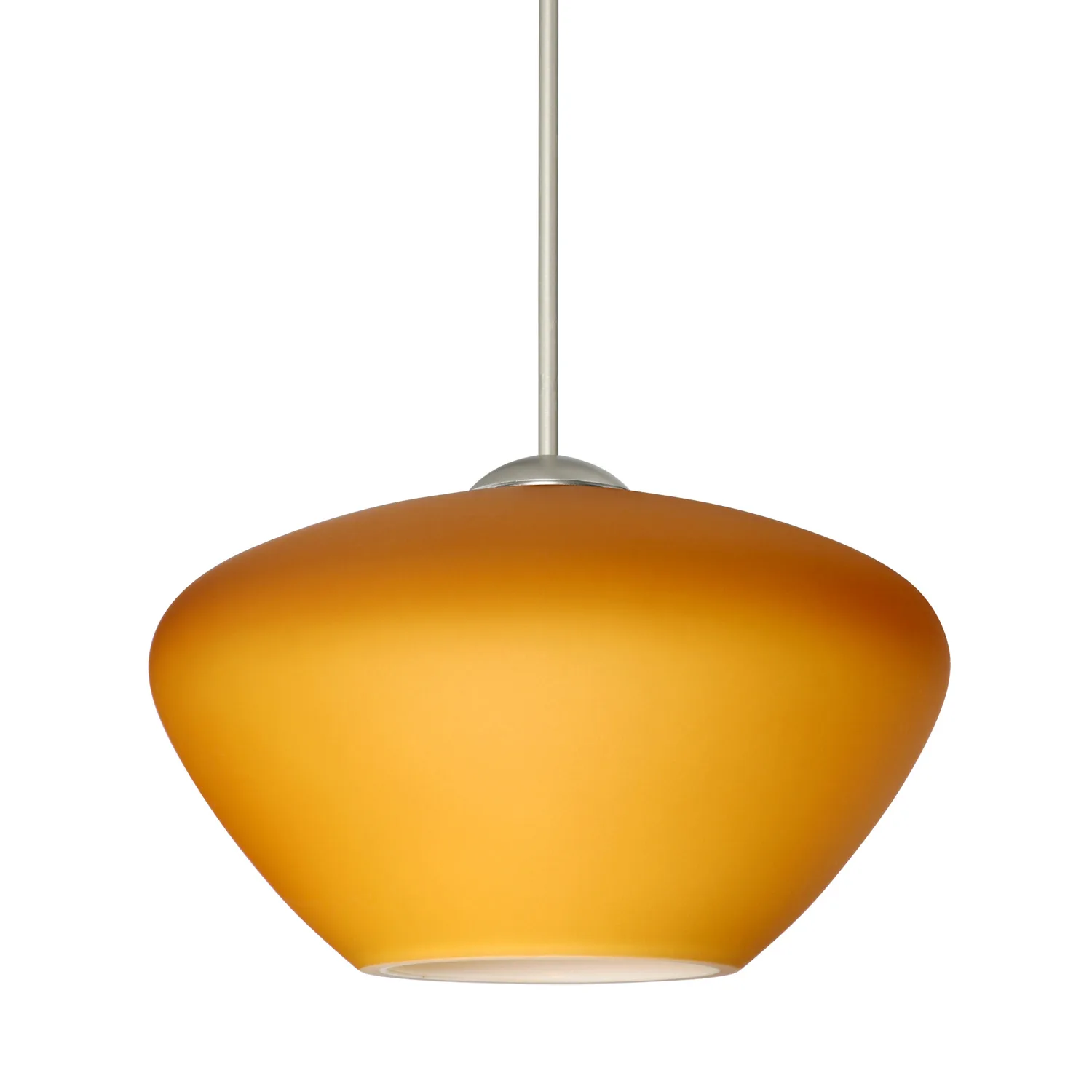 Peri Mini Pendant in Amber Matte Glass