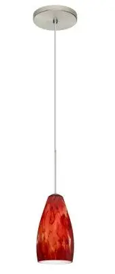 The Karli mini pendant offers clean contemporary styling in a compact form factor. Its satin nickel finish provides versatile coordination with modern and transitional interiors, making it ideal for task lighting applications.