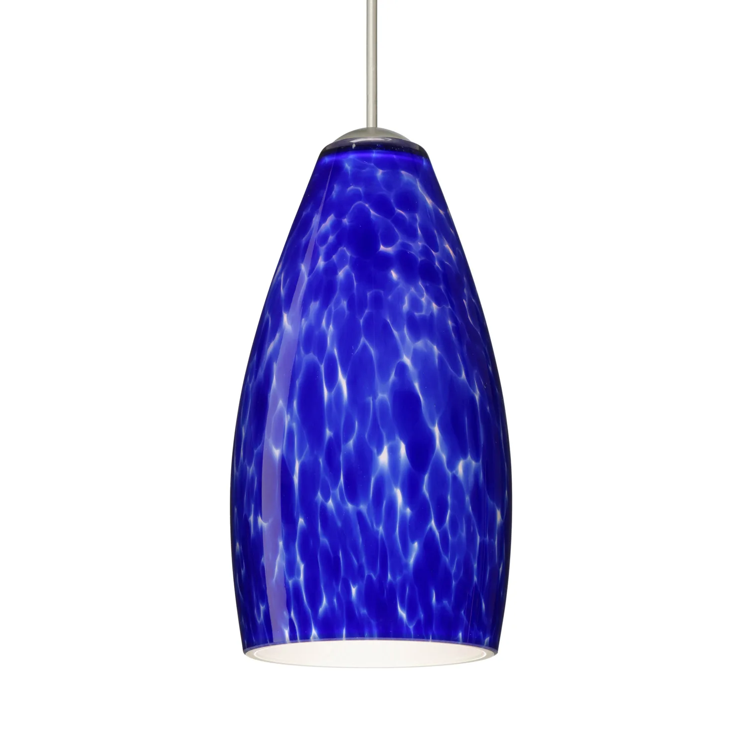 Karli Mini Pendant in Blue Cloud Glass