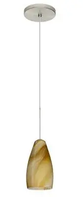 The Karli pendant offers clean, modern styling with a satin nickel finish that complements a wide range of interiors. Its compact size makes it ideal for task lighting or grouped installations over islands and bars.