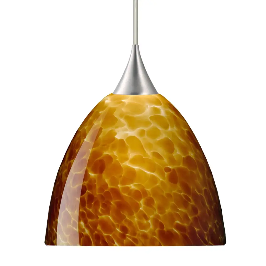 Sasha Mini Pendant in Amber Cloud Glass