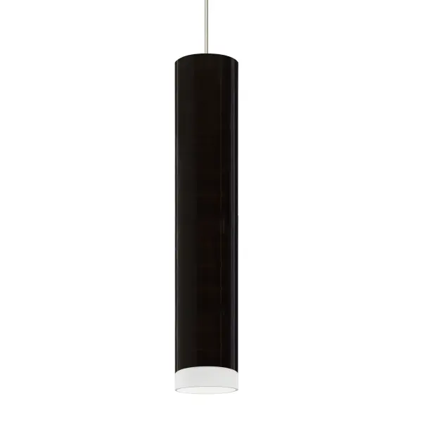 The Cafe 12 combines streamlined contemporary design with practical downward illumination. Its black glass shade with frosted bottom creates a sophisticated glow while the compact 12-inch size makes it perfect for task lighting or grouped installations.