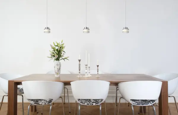 Pivot Clear LED Mini Pendant - Opal Glossy/Clear - Image 2