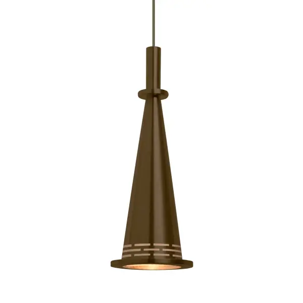 Prince Cone Mini Pendant in Bronze