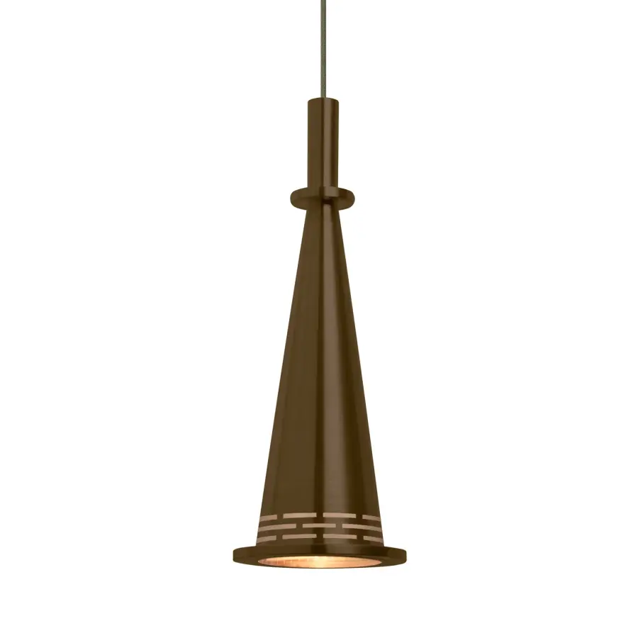 Prince Cone Mini Pendant in Bronze