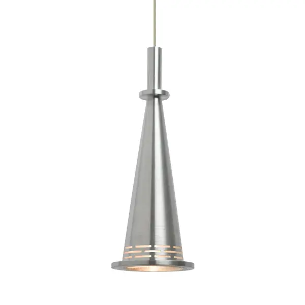 Prince Cone Mini Pendant in Satin Nickel - Image 1