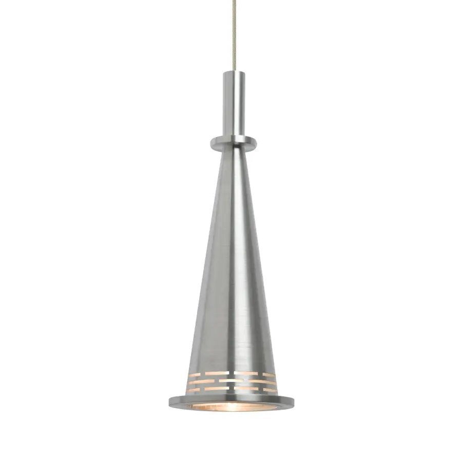 Prince Cone Mini Pendant in Satin Nickel - Image 1