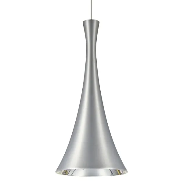The Rondo LED pendant combines contemporary trumpet-shaped design with efficient LED technology and alzak reflector for superior downlight. Perfect for modern kitchens, offices, and task-oriented spaces requiring focused illumination.