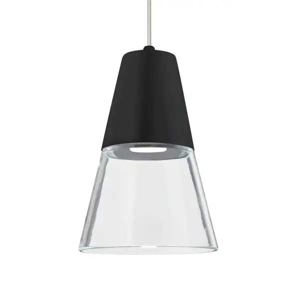 Timo 6 LED Mini Pendant - Clear/Black