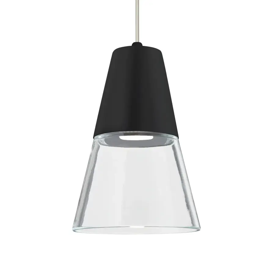 Timo 6 LED Mini Pendant - Clear/Black
