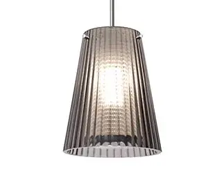 The Dion pendant brings architectural sophistication to any space with its distinctive fluted glass design inspired by Greek Corinthian columns. Compact yet striking, this versatile fixture works beautifully alone or in multiples.