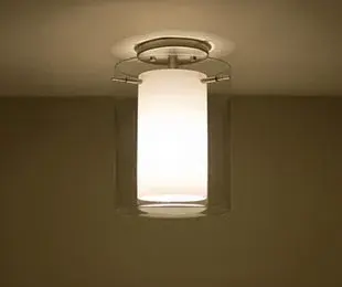 Pahu 8 Double Glass Semi-Flush Mount