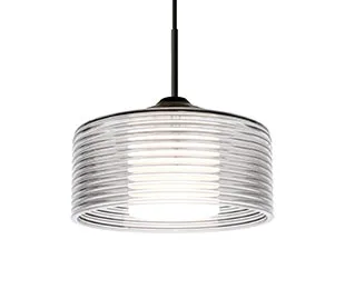 Belu Ribbed Drum Pendant Light