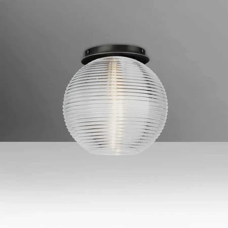 Kristall 8 Clear Glass Globe Pendant - Image 1