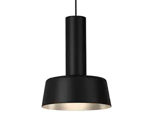 The Leo pendant combines clean modern lines with thoughtful lighting design. Its glossy exterior and warm-toned interior create inviting ambient light, while the 13-inch diameter makes it versatile for various spaces.