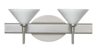 Kona 2-Light Wall Sconce in Satin Nickel