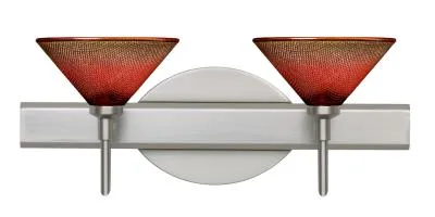 Kona 2-Light Wall Sconce in Satin Nickel