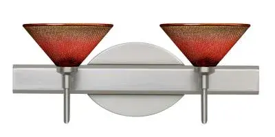 Kona 2-Light Wall Sconce in Satin Nickel