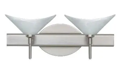 Hoppi 2-Light Wall Sconce in Satin Nickel