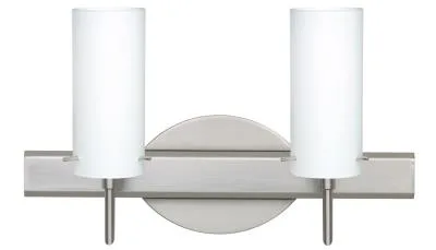 Copa 2-Light Wall Sconce in Satin Nickel