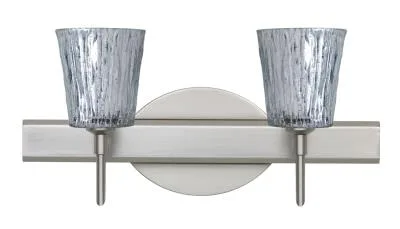 Nico 2-Light Wall Sconce in Satin Nickel
