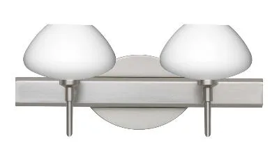 Peri 2-Light Wall Sconce in Satin Nickel