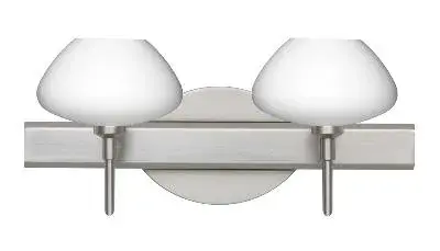 Peri 2-Light Wall Sconce in Satin Nickel