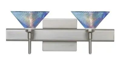 In Satin Nickel by  Besa from the Kona collection.