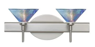 Kona 2-Light Wall Sconce in Satin Nickel
