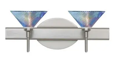 Kona 2-Light Wall Sconce in Satin Nickel