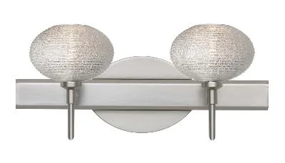 Lasso 2-Light Wall Sconce in Satin Nickel