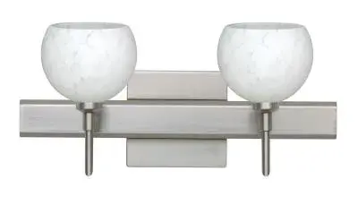 In Satin Nickel by  Besa from the Palla collection.