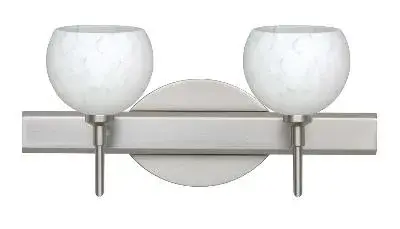Palla 2-Light Wall Sconce in Satin Nickel