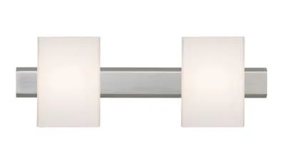 Tito 2-Light LED Vanity Light in Satin Nickel