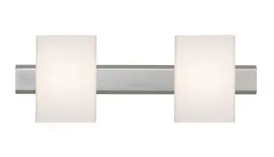 Tito 2-Light LED Vanity Light in Satin Nickel