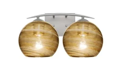 Jilly 2-Light Vanity Light in Satin Nickel