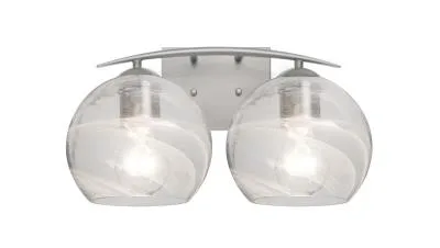Jilly 2-Light Vanity Light in Satin Nickel