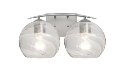 Jilly 2-Light Vanity Light in Satin Nickel