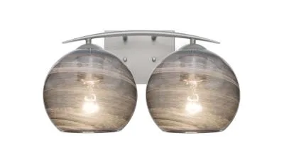 Jilly 2-Light Vanity Light in Satin Nickel