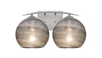 Jilly 2-Light Vanity Light in Satin Nickel