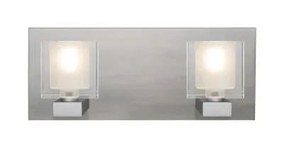 Bolo 2-Light LED Vanity Light in Satin Nickel