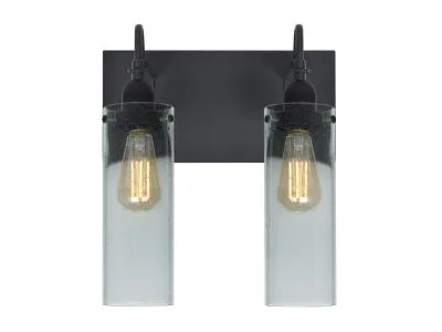 Juni 2-Light Vanity Light in Black