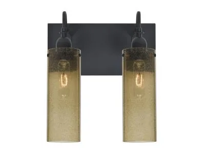 Juni 2-Light Vanity Light in Black