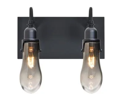 Wish 2-Light Wall Sconce in Black