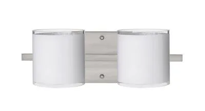 Pogo 2-Light Wall Sconce in Satin Nickel