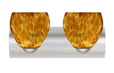 Bolla 2-Light Wall Sconce in Satin Nickel