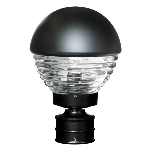 Costaluz 3061 Series Black/Clear Outdoor Post Light
