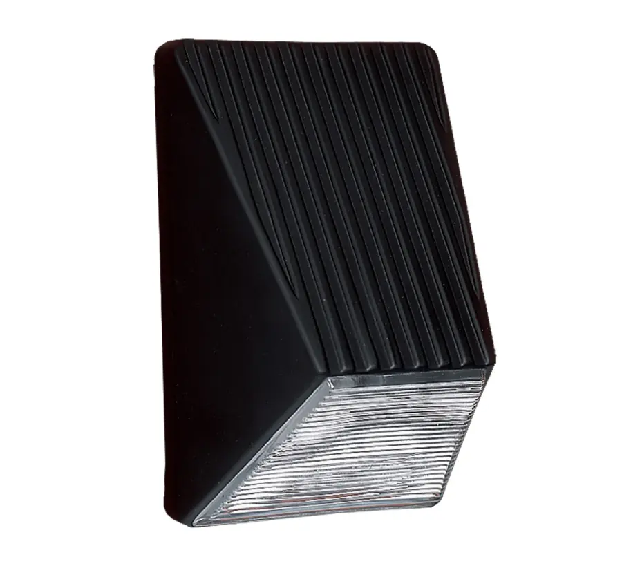 Costaluz Spa Outdoor Wall Sconce in Black with Clear Glass