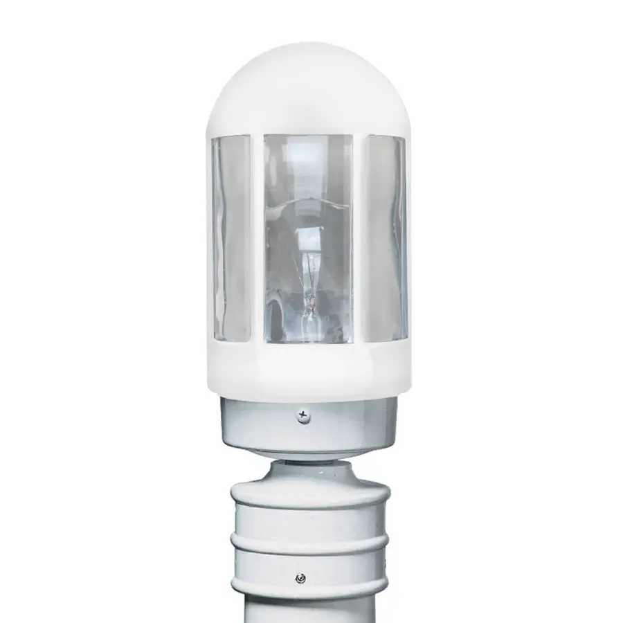 3151 Series White/Clear Post Light