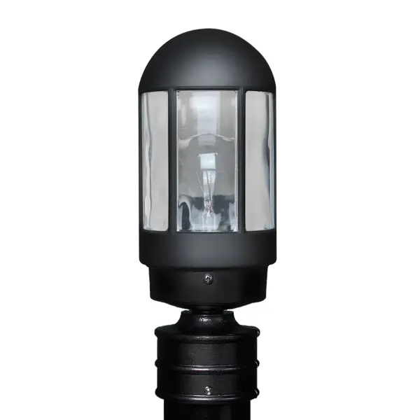 3151 Series Black/Clear Post Light